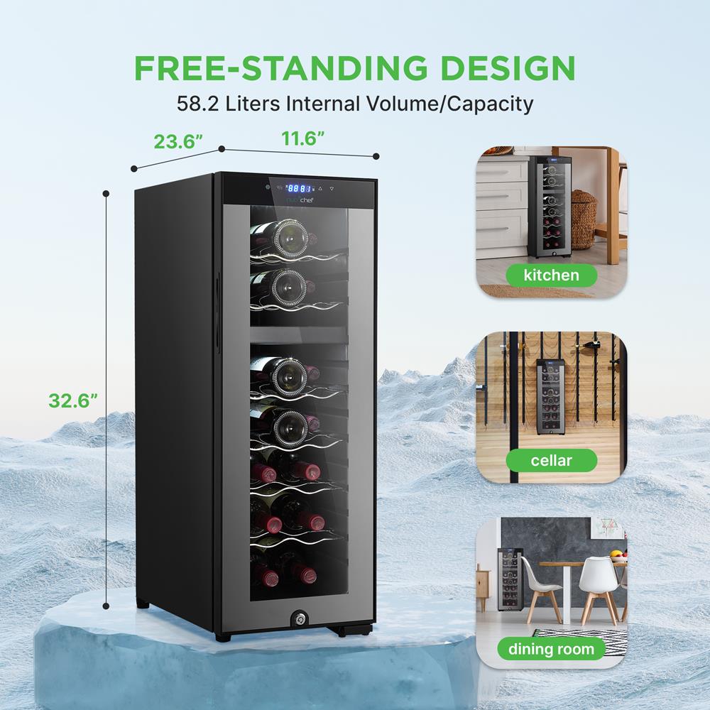 product image number 4 for NutriChef Wine Chilling Refrigerator Cellar