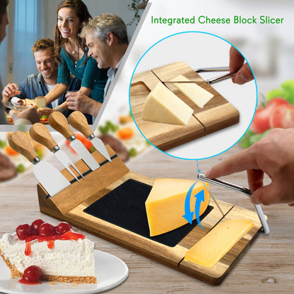 product image number 2 for NutriChef Cheese Board Serving & Cutting Set