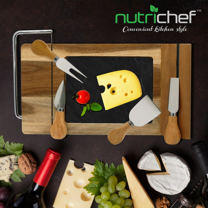 product image number 6 for NutriChef Cheese Board Serving & Cutting Set