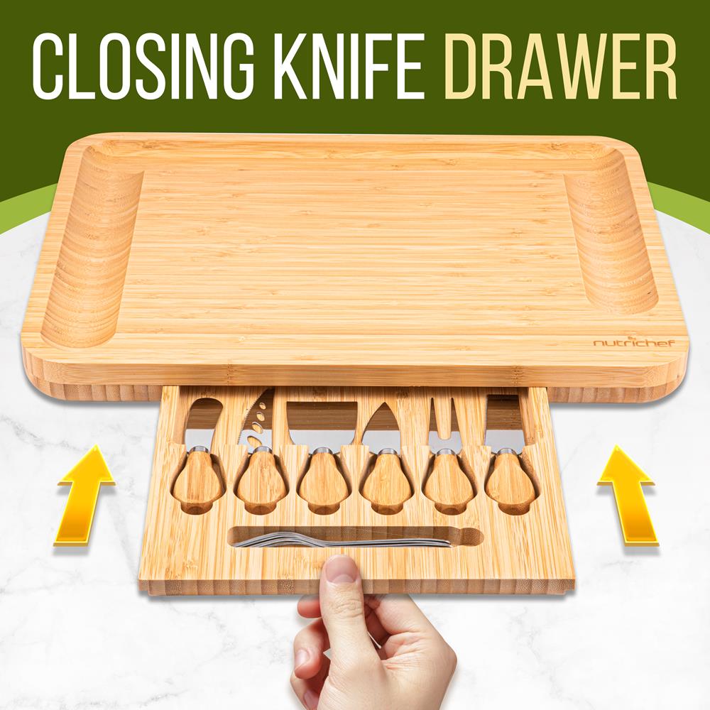 product image number 6 for Pyle Cheese Board Serving & Cutting Set