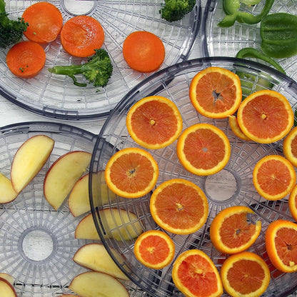 Electric Food Dehydrator, Preserves Nutrients, 5 Stackable Trays, Black