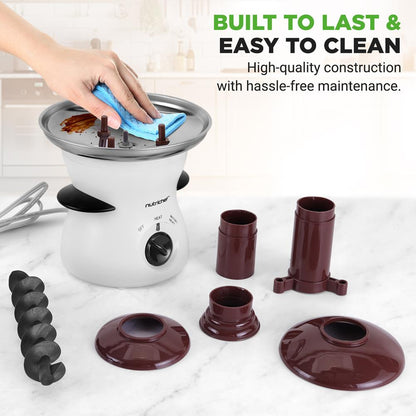 3-Tier Chocolate Fondue Fountain, 16oz Stainless Steel, Easy Clean