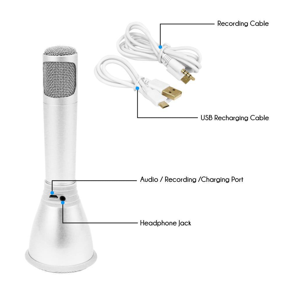 product image number 5 for Pyle Bluetooth Karaoke Microphone Speaker