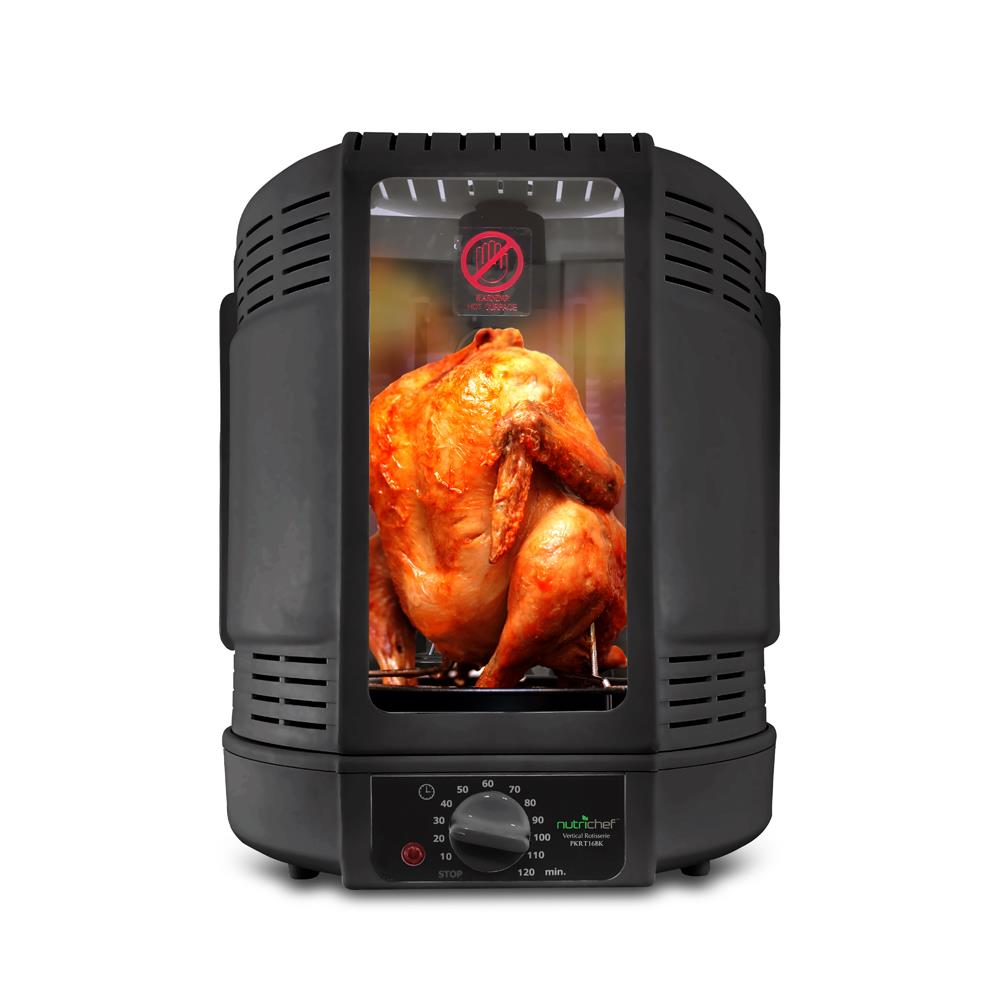 Vertical Rotisserie Oven, Fat-Reducing, Dual Heating, See-Through