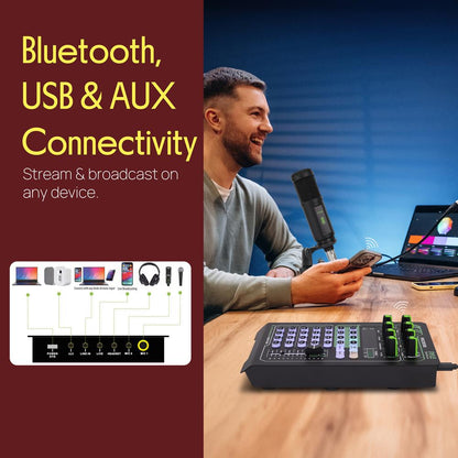 Portable Sound Card & Mic Set - Pro Audio, Noise Reduction, Metal Housing