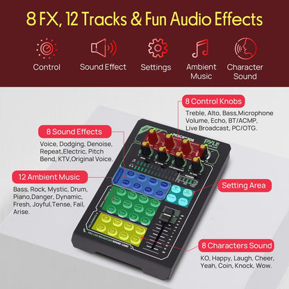 Portable Sound Card & Mic Set - Pro Audio, Noise Reduction, Metal Housing