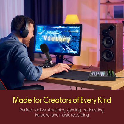 Portable Sound Card & Mic Set - Pro Audio, Noise Reduction, Metal Housing