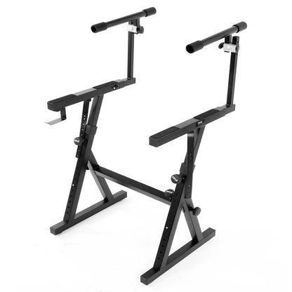 Heavy-Duty Music Stand - Portable, Adjustable, 2nd Tier, Z Style
