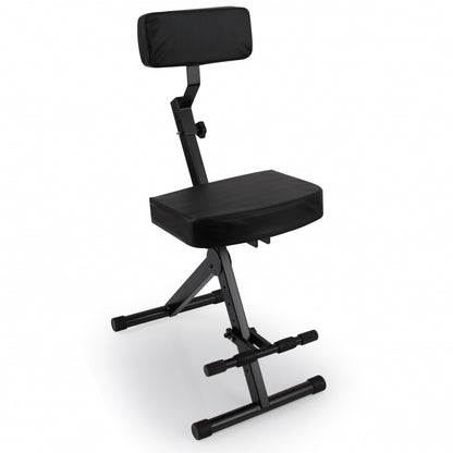 Drum Throne - Comfort Padded Seat, Foldable, Adjustable Height