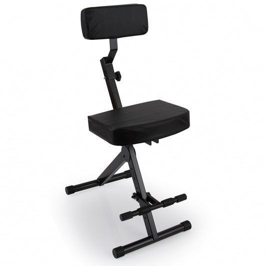 Drum Throne - Comfort Padded Seat, Foldable, Adjustable Height