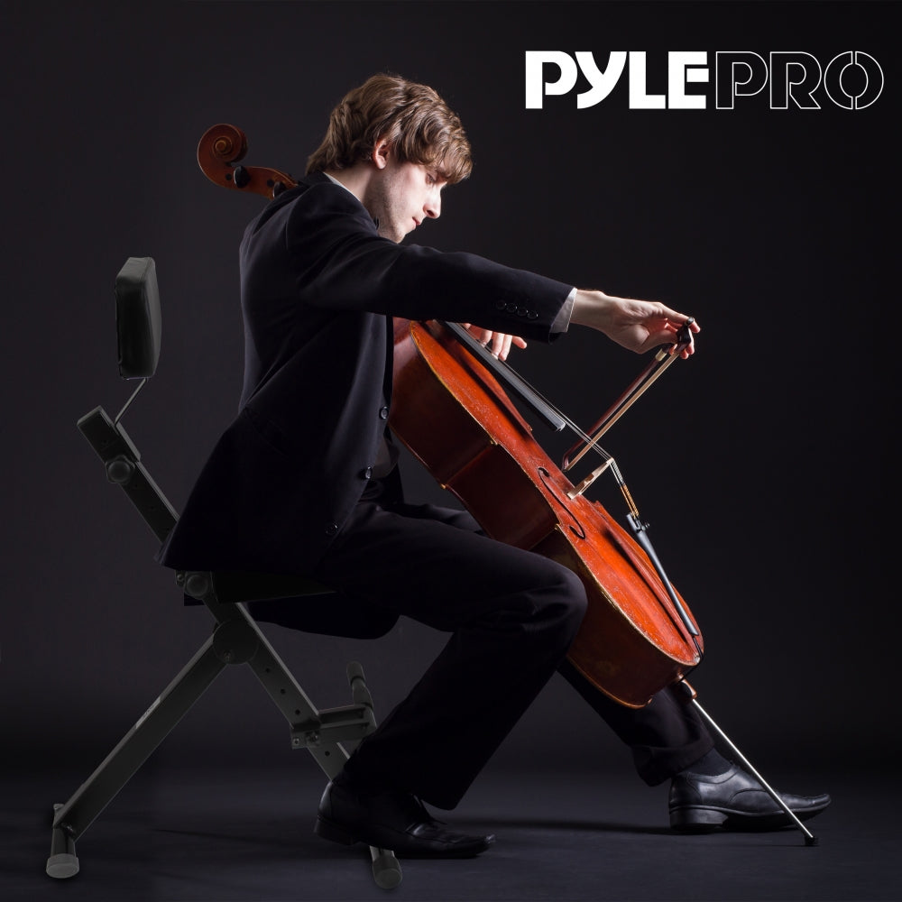 Drum Throne - Comfort Padded Seat, Foldable, Adjustable Height