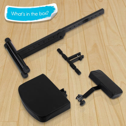 Drum Throne - Comfort Padded Seat, Foldable, Adjustable Height