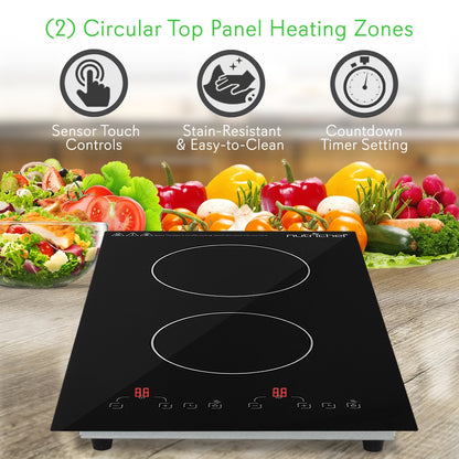 product image number 4 for NutriChef Double Burner Induction Cooktop