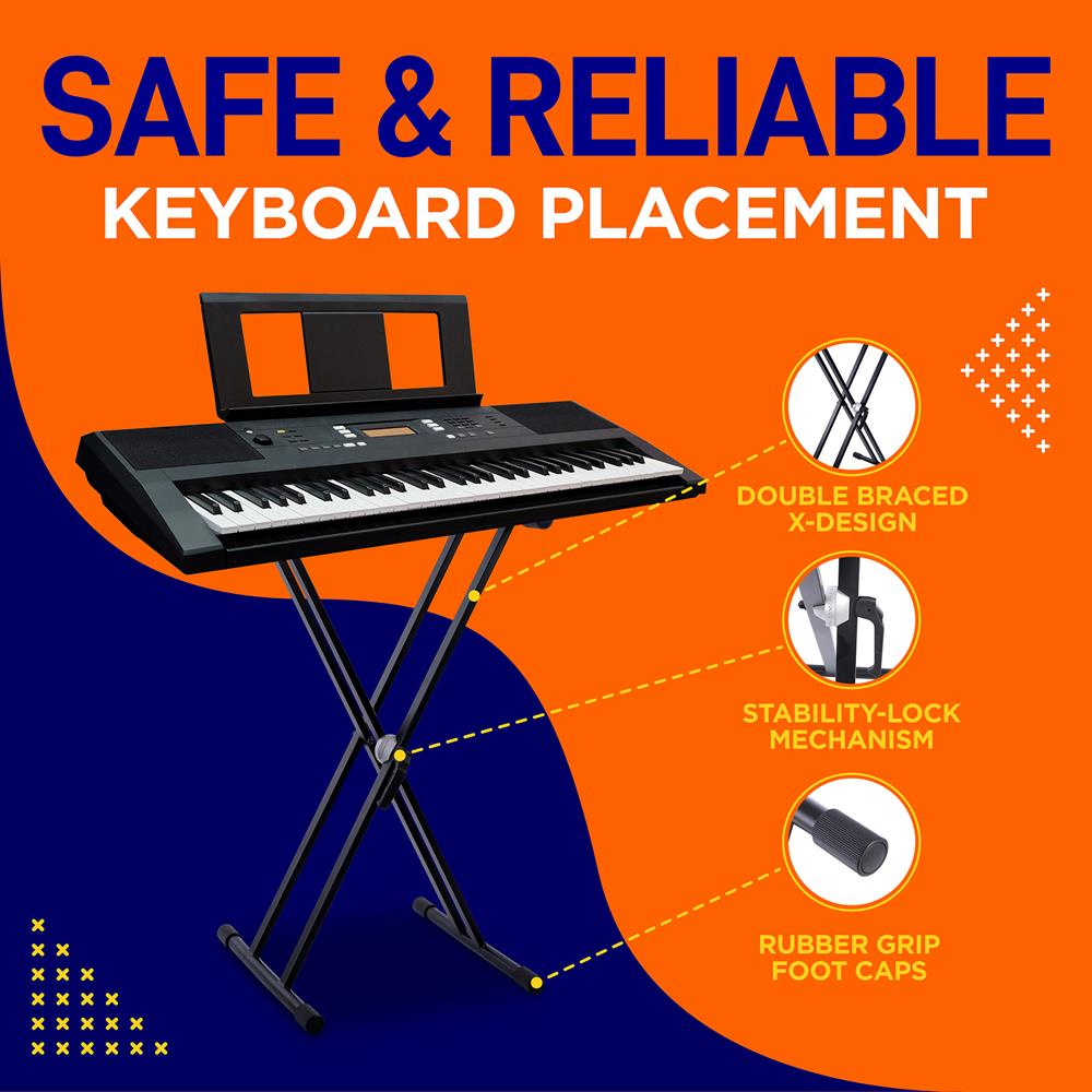 product image number 3 for Pyle Digital Piano Keyboard Stand