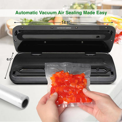 Food Vacuum Sealer - Extends Shelf Life, High Suction, LED Touch Controls