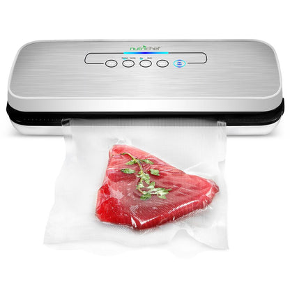 Food Vacuum Sealer Extend Shelf Life, High Suction, Silver