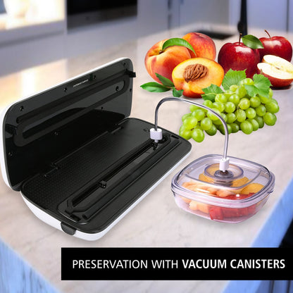 Food Vacuum Sealer - Extend Shelf Life, High Suction, Silver