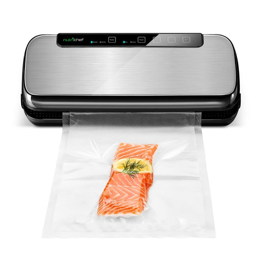 Food Vacuum Sealer, Extends Shelf Life, Stainless Steel, LED Touch Controls