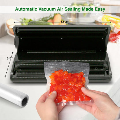 Food Vacuum Sealer, Extends Shelf Life, Stainless Steel & ABS, 110W