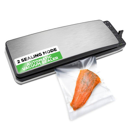 Automatic Food Vacuum Sealer, Extends Shelf Life, 110W Suction, Stainless Steel