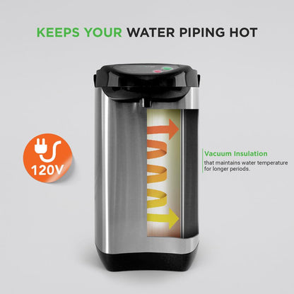 Electric Water Boiler - Quick Heating, Stainless Steel, 3.38 QT