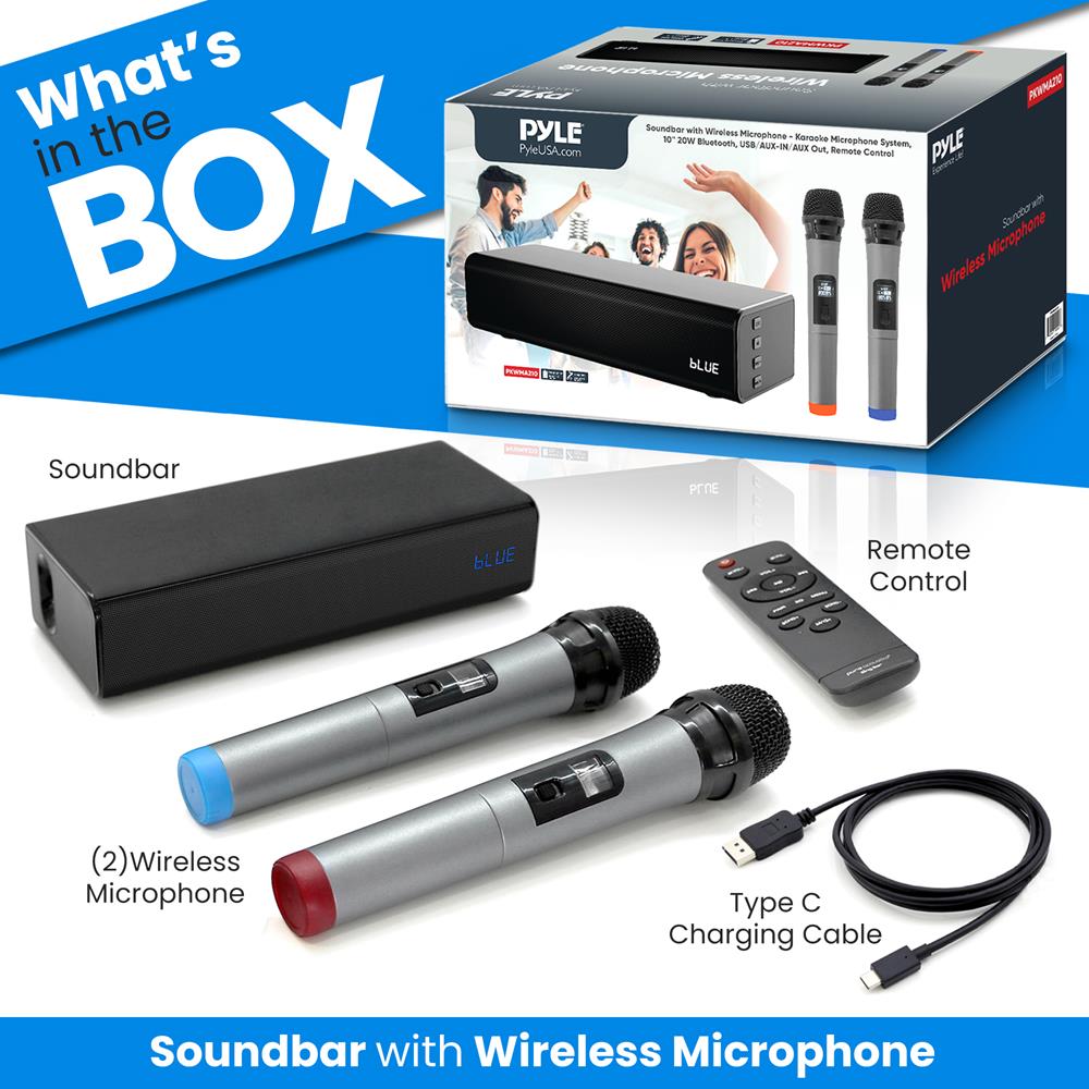 Soundbar With Wireless Microphone