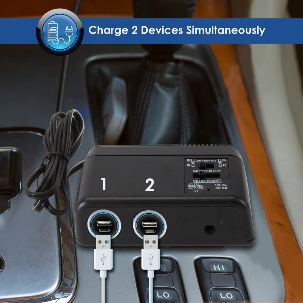 product image number 2 for Pyle Cigarette Lighter Power Multiplier