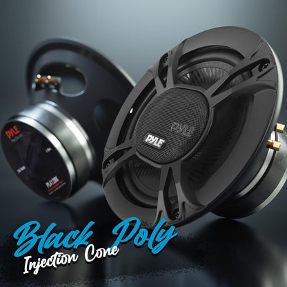 2-Way Car Stereo Speakers 240W Coaxial Low Distortion Black