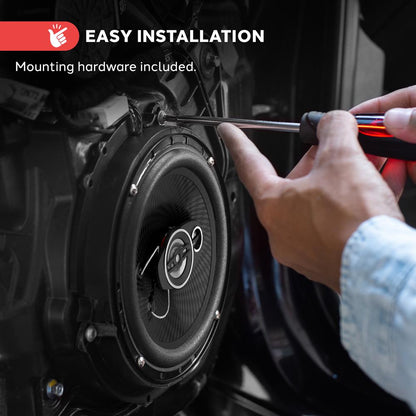 3-Way Car Stereo Speakers 300W Low Distortion 6.5" Triaxial Pair