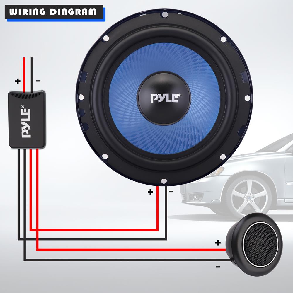 product image number 2 for Pyle Two-Way Component Speaker System