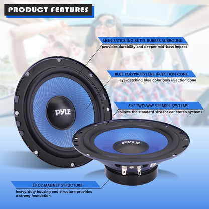 product image number 6 for Pyle Two-Way Component Speaker System