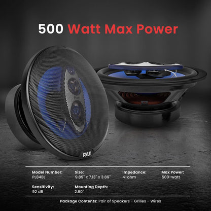 product image number 3 for Pyle Four-Way Quadriaxial Speaker System