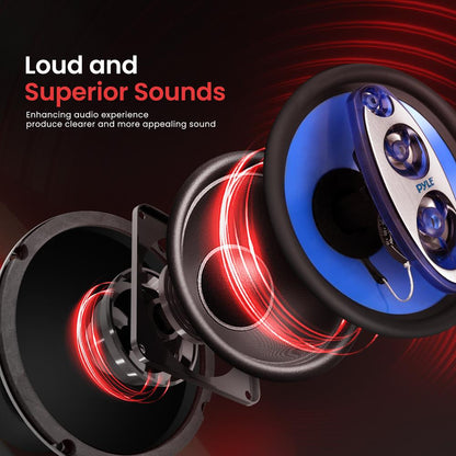 product image number 4 for Pyle Four-Way Quadriaxial Speaker System