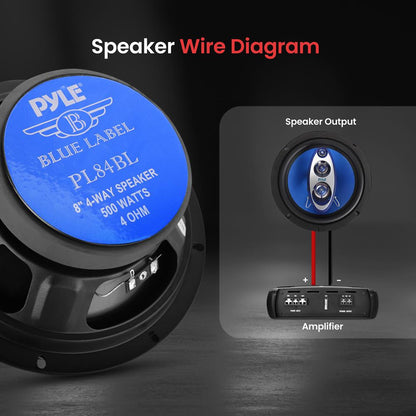 product image number 5 for Pyle Four-Way Quadriaxial Speaker System