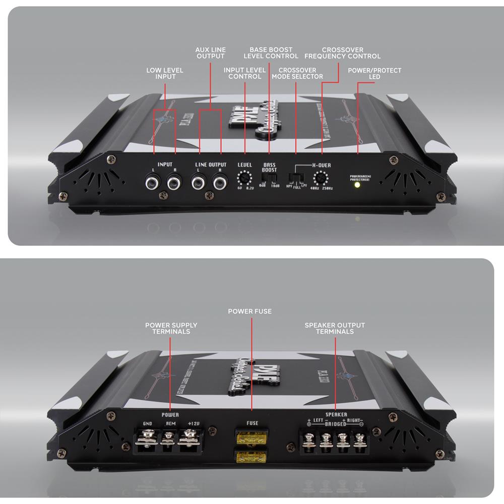 2 Channel Car Amplifier 1400W High Power MOSFET Audio Sound – Pyle USA
