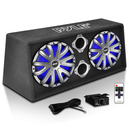 product image number 1 for Pyle Active Dual Bass Subwoofer Box System