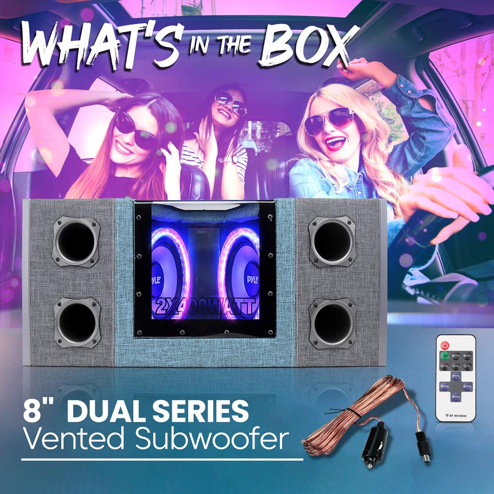 product image number 2 for Pyle Dual Subwoofer Box System