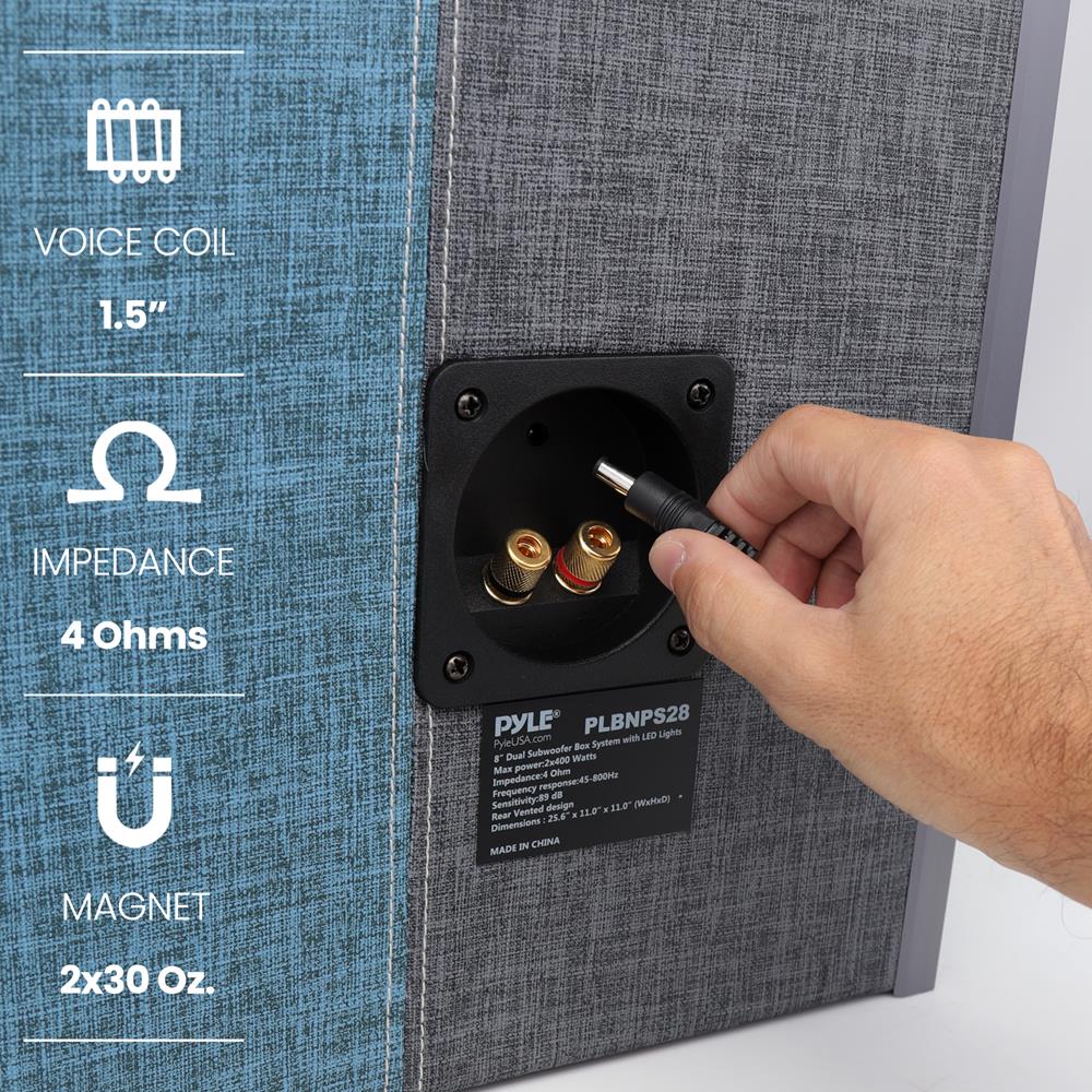 product image number 4 for Pyle Dual Subwoofer Box System