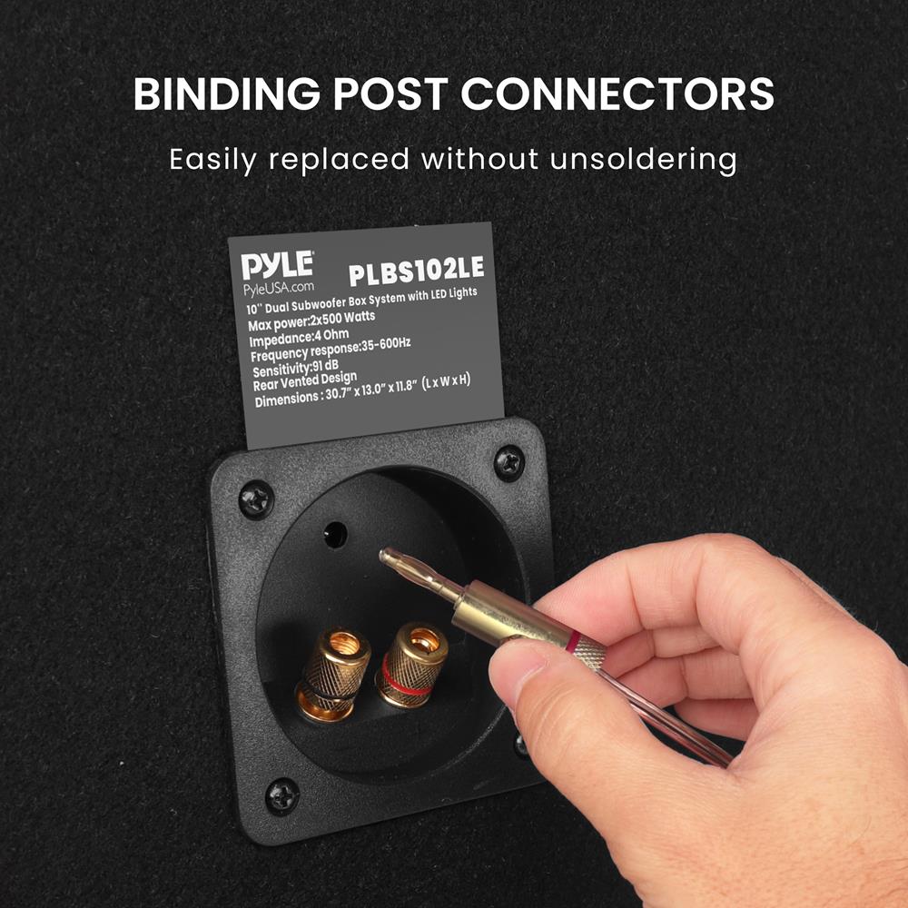 product image number 6 for Pyle Dual Subwoofer Box System