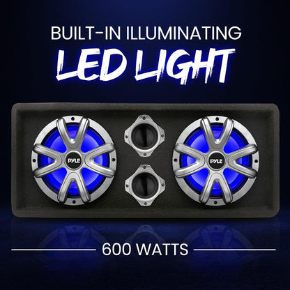 product image number 5 for Pyle Dual Subwoofer Box System