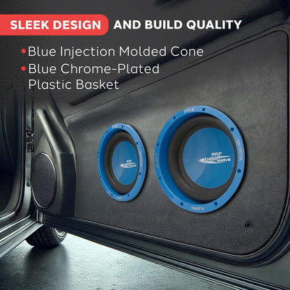 8" Car Subwoofer 600W Dual Voice Coil Blue Injection Molded Cone