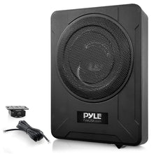 8" 600W Slim Car Subwoofer System - Built-in Amp, Underseat Install