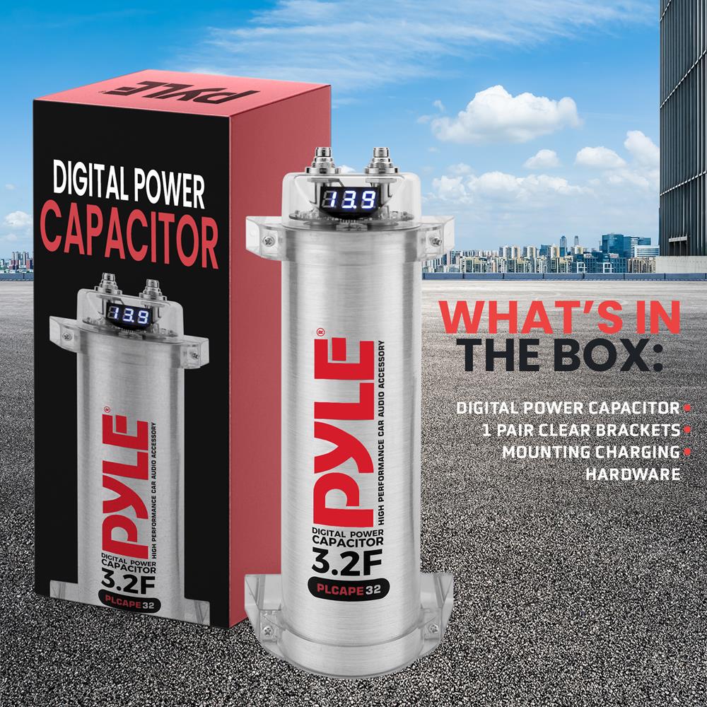 product image number 7 for Pyle 3.2 Farad Digital Power Capacitor