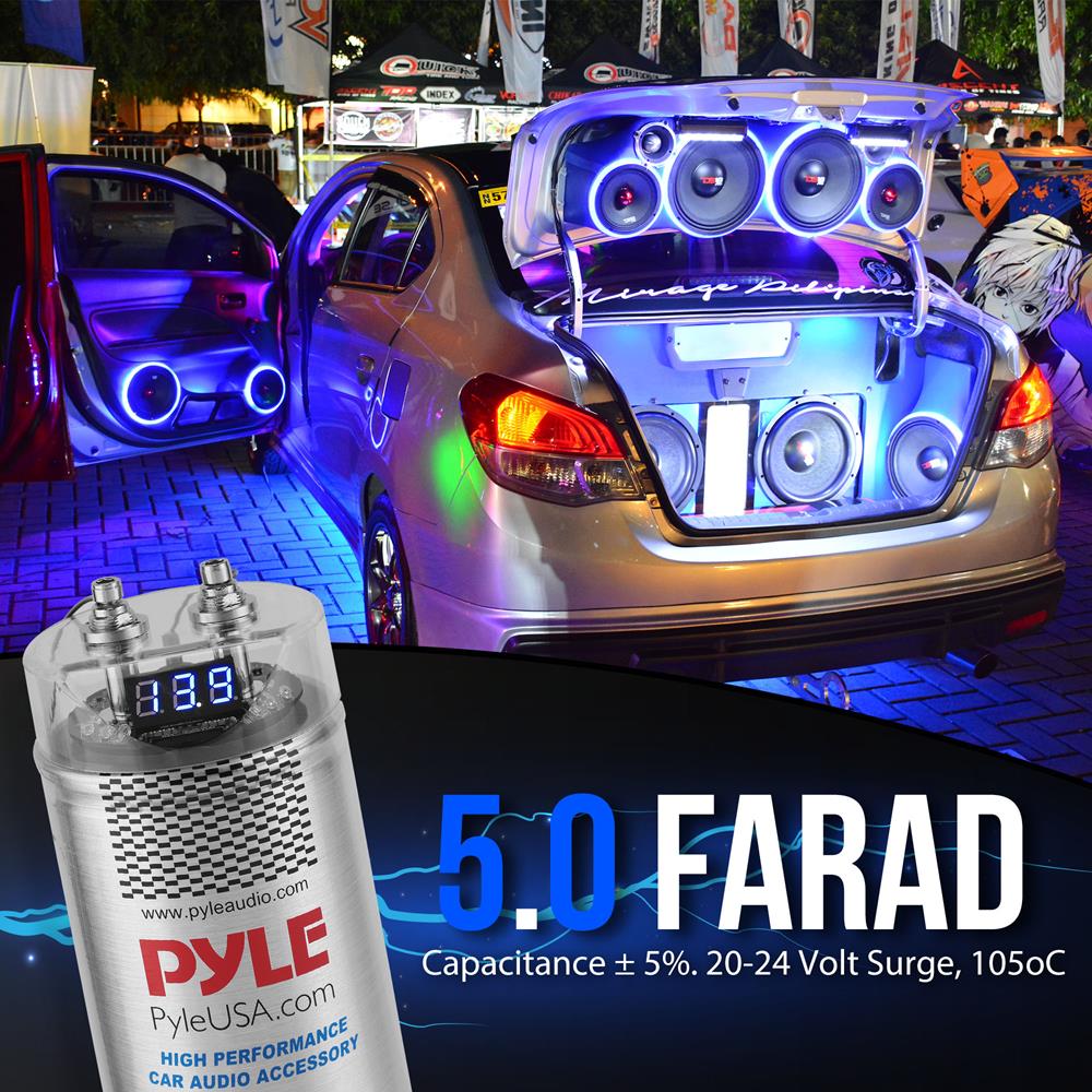 product image number 5 for Pyle 5.0 Farad Digital Power Capacitor