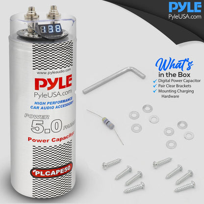 product image number 6 for Pyle 5.0 Farad Digital Power Capacitor