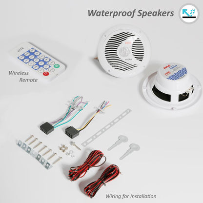 Marine Bluetooth Mp3 Stereo Speaker Kit