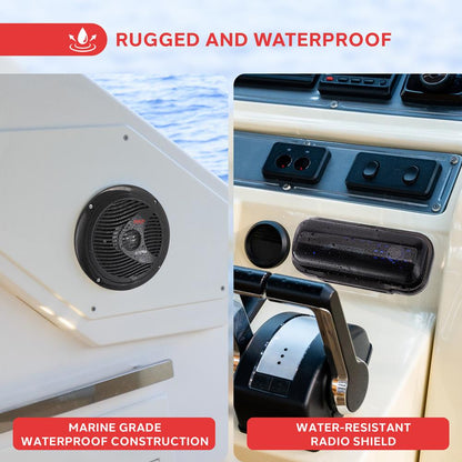 Marine Bluetooth Mp3 Stereo Speaker Kit