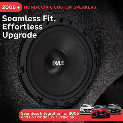 2-Way Component Speaker System 300W 6.5" Woofers for Honda Civic
