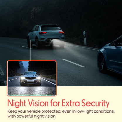 Rear View Backup Camera - Night Vision, 170° Lens, Waterproof