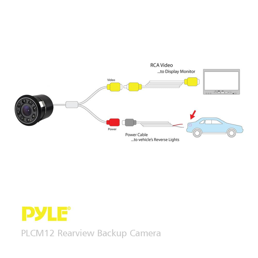 product image number 5 for Pyle Compact Car Rear-View Backup Camera